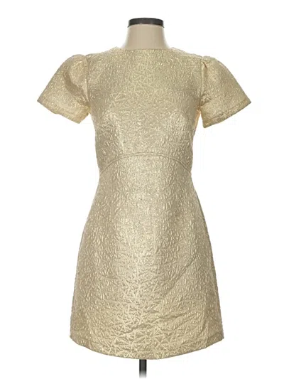 Ann Taylor Loft Cocktail Dress In Gold