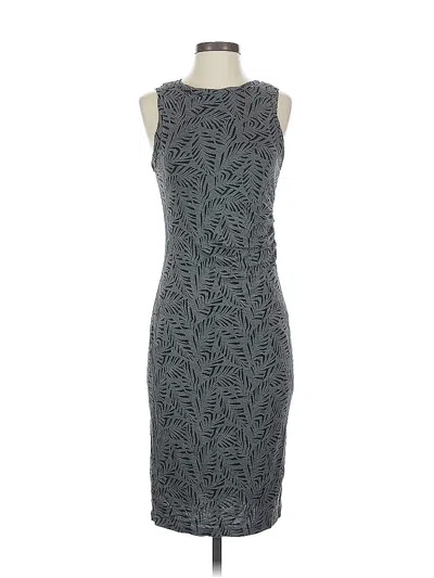 Pre-owned Ann Taylor Loft Cocktail Dress In Gray