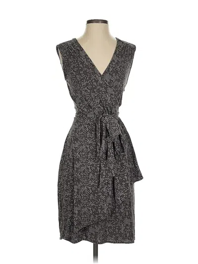 Pre-owned Ann Taylor Loft Cocktail Dress In Gray