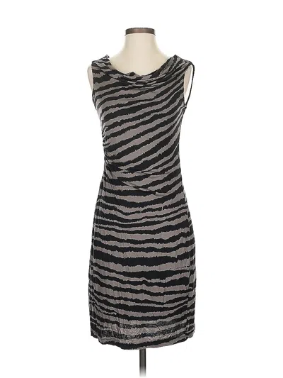 Pre-owned Ann Taylor Loft Cocktail Dress In Gray