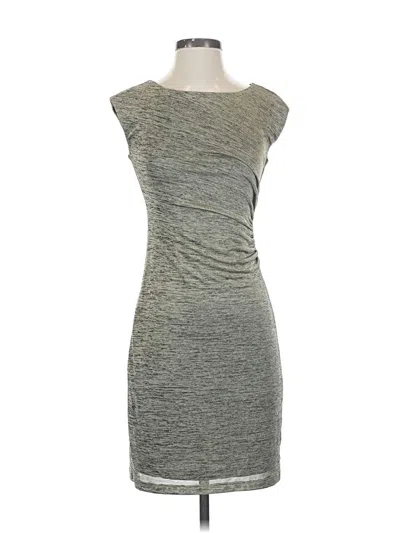 Pre-owned Ann Taylor Loft Cocktail Dress In Gray