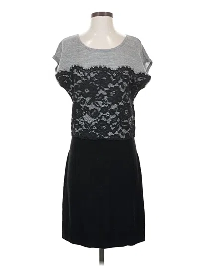 Pre-owned Ann Taylor Loft Cocktail Dress In Gray