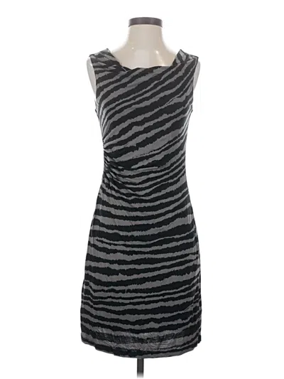 Pre-owned Ann Taylor Loft Cocktail Dress In Gray