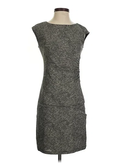 Pre-owned Ann Taylor Loft Cocktail Dress In Gray
