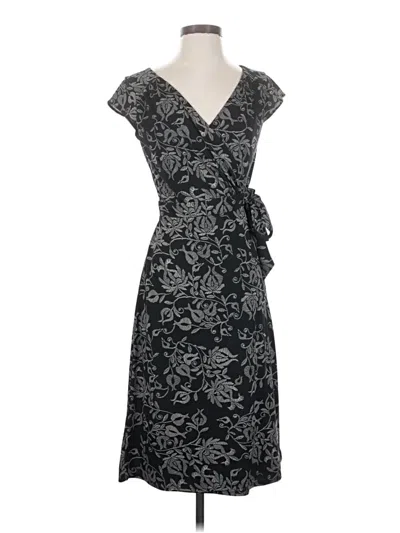 Pre-owned Ann Taylor Loft Cocktail Dress In Gray