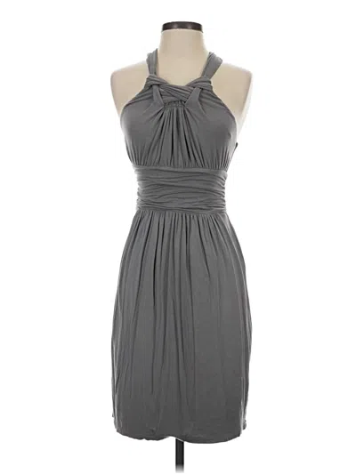 Pre-owned Ann Taylor Loft Cocktail Dress In Gray