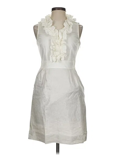 Pre-owned Ann Taylor Loft Cocktail Dress In Ivory