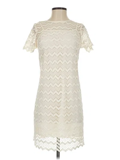 Pre-owned Ann Taylor Loft Cocktail Dress In Ivory