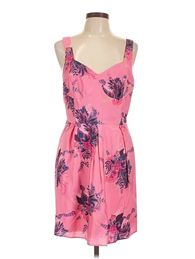 Pre-owned Ann Taylor Loft Cocktail Dress In Pink