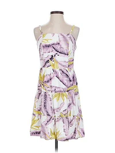 Pre-owned Ann Taylor Loft Cocktail Dress In Purple