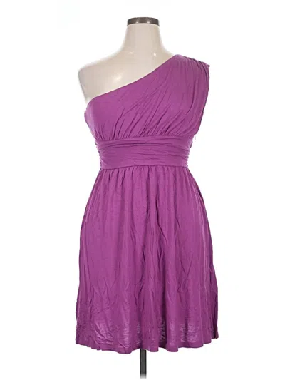 Pre-owned Ann Taylor Loft Cocktail Dress In Purple