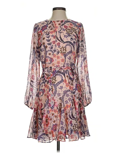Pre-owned Ann Taylor Loft Cocktail Dress In Purple