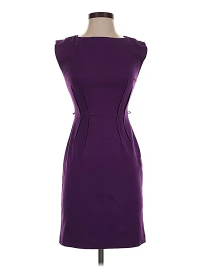 Pre-owned Ann Taylor Loft Cocktail Dress In Purple