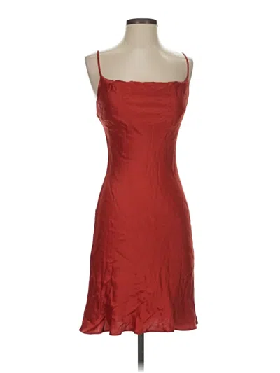 Pre-owned Ann Taylor Loft Cocktail Dress In Red