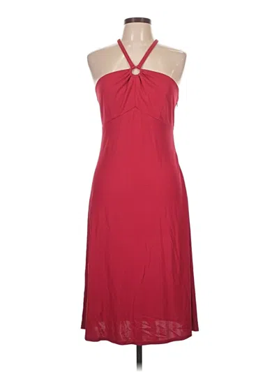 Pre-owned Ann Taylor Loft Cocktail Dress In Red