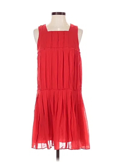 Pre-owned Ann Taylor Loft Cocktail Dress In Red