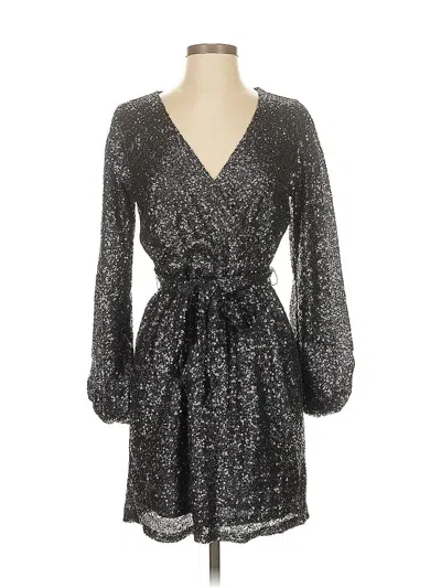 Pre-owned Ann Taylor Loft Cocktail Dress In Silver