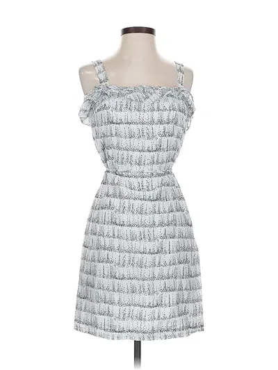 Pre-owned Ann Taylor Loft Cocktail Dress In Silver