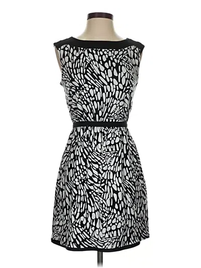 Pre-owned Ann Taylor Loft Cocktail Dress In Silver
