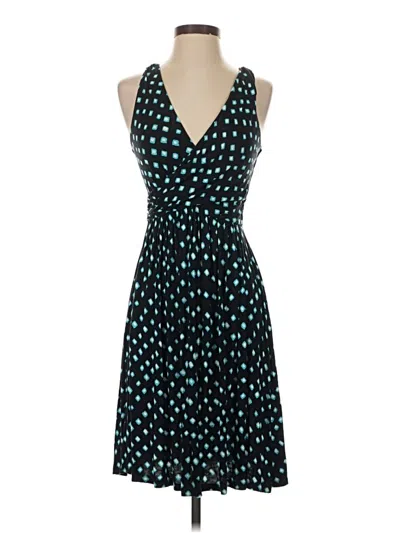 Pre-owned Ann Taylor Loft Cocktail Dress In Teal
