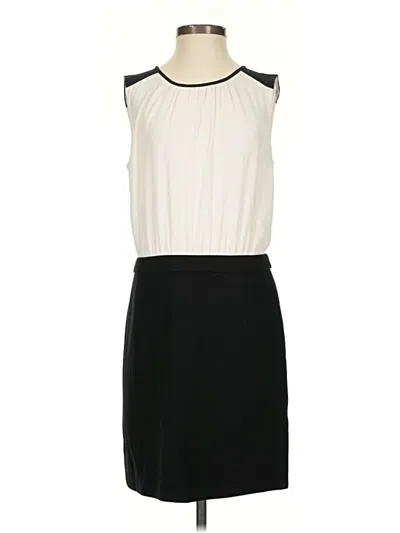 Pre-owned Ann Taylor Loft Cocktail Dress In White