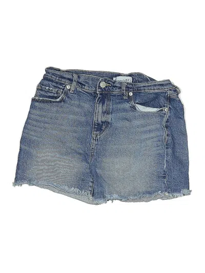 Pre-owned Ann Taylor Loft Denim Shorts In Blue