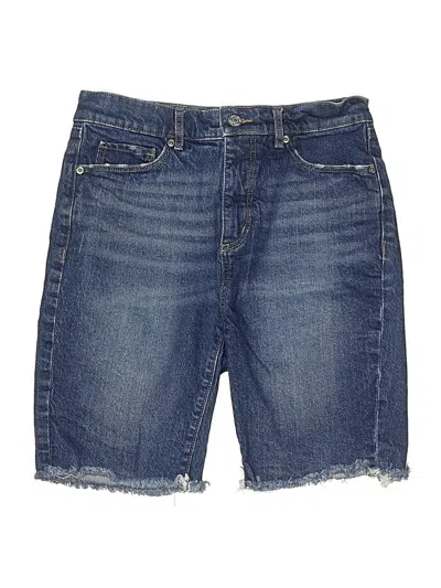 Pre-owned Ann Taylor Loft Denim Shorts In Blue