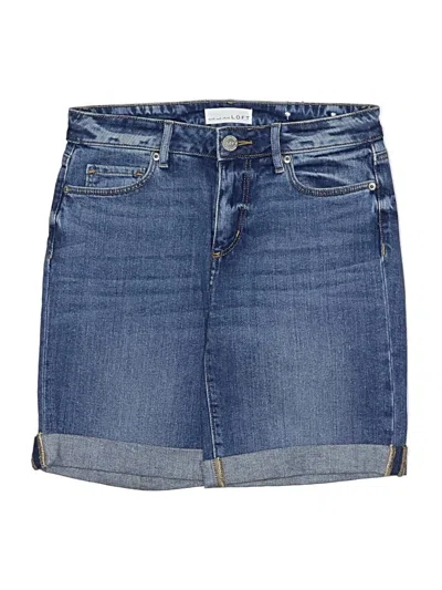 Pre-owned Ann Taylor Loft Denim Shorts In Blue