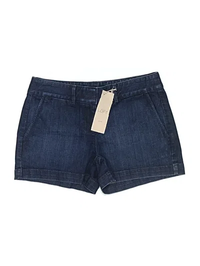 Ann Taylor Loft Denim Shorts In Blue