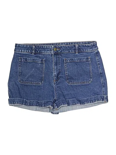 Pre-owned Ann Taylor Loft Denim Shorts In Blue