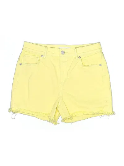 Pre-owned Ann Taylor Loft Denim Shorts In Yellow