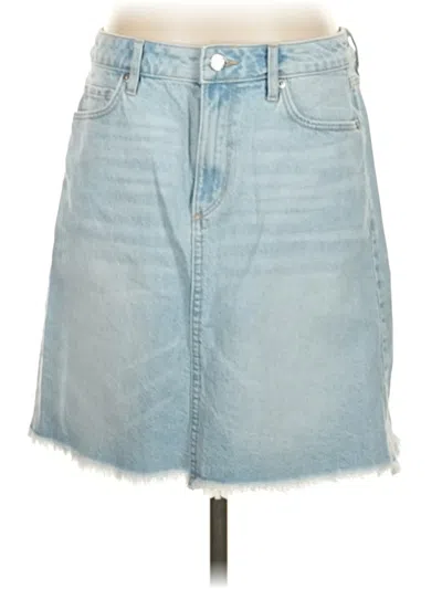 Ann Taylor Loft Denim Skirt In Blue