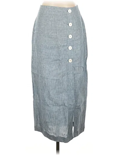 Ann Taylor Loft Denim Skirt In Blue