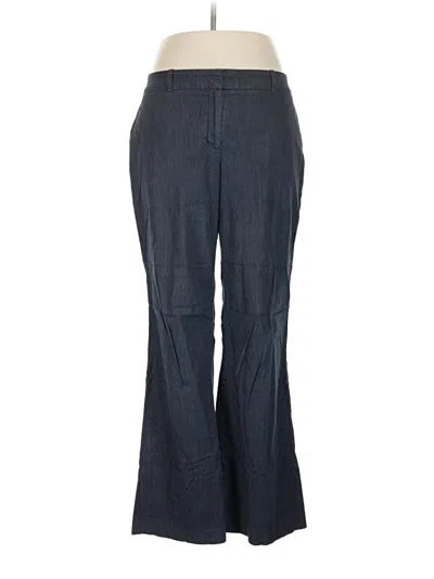 Pre-owned Ann Taylor Loft Dress Pants In Blue
