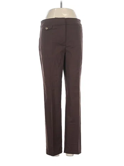 Pre-owned Ann Taylor Loft Dress Pants In Brown