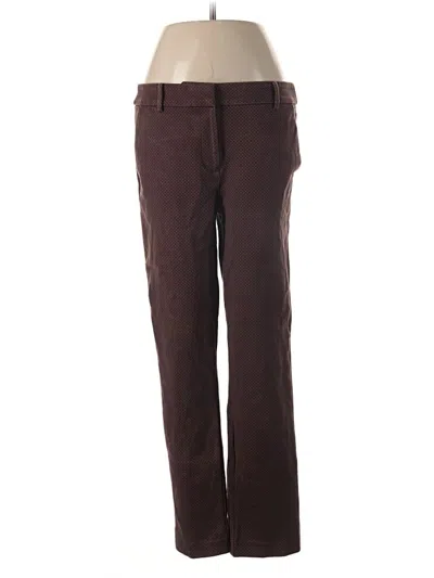 Pre-owned Ann Taylor Loft Dress Pants In Brown