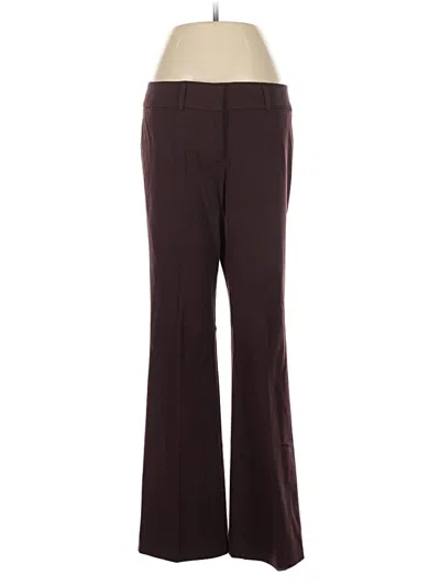 Pre-owned Ann Taylor Loft Dress Pants In Burgundy