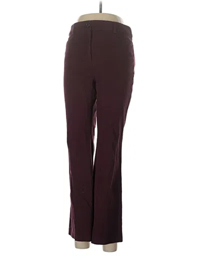 Pre-owned Ann Taylor Loft Dress Pants In Burgundy