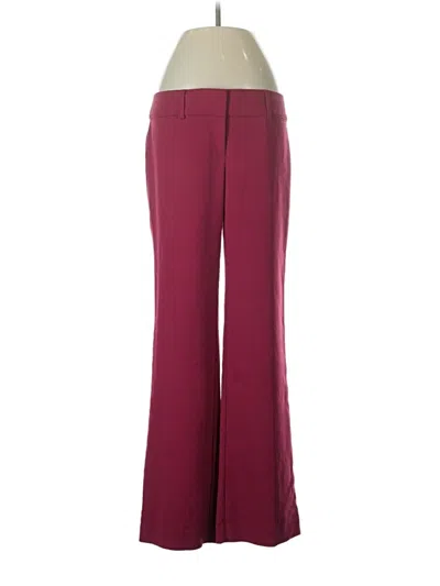 Pre-owned Ann Taylor Loft Dress Pants In Burgundy