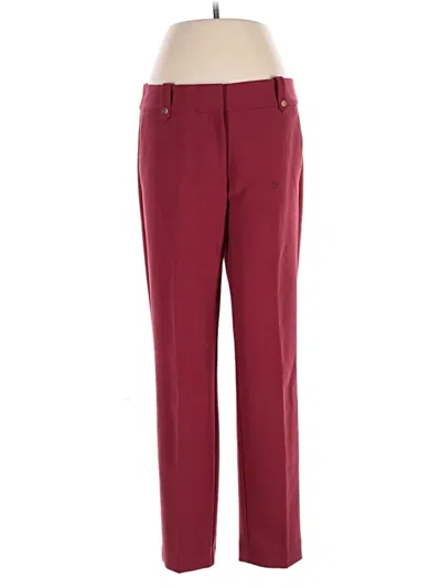 Pre-owned Ann Taylor Loft Dress Pants In Burgundy