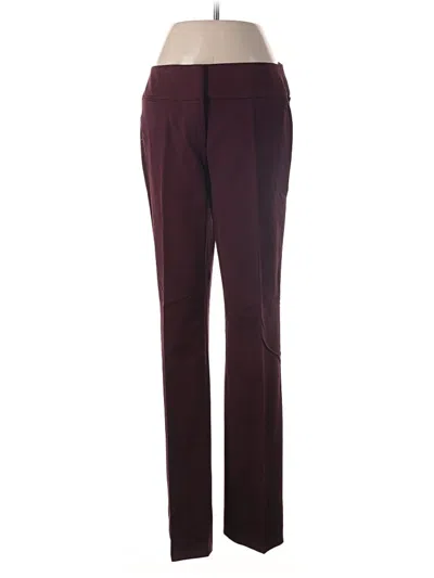 Pre-owned Ann Taylor Loft Dress Pants In Burgundy