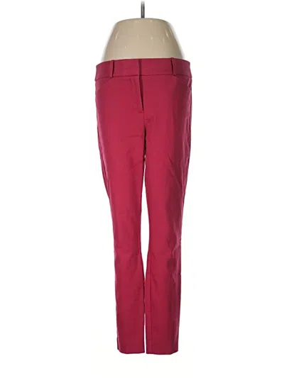Pre-owned Ann Taylor Loft Dress Pants In Burgundy