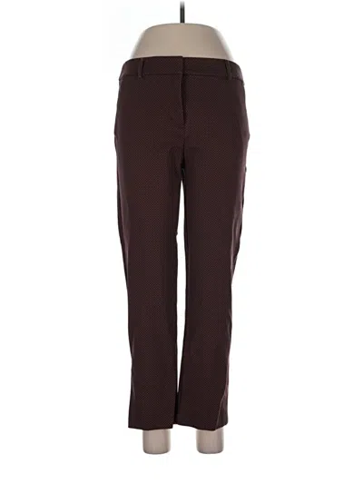 Pre-owned Ann Taylor Loft Dress Pants In Burgundy