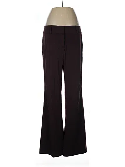 Pre-owned Ann Taylor Loft Dress Pants In Burgundy