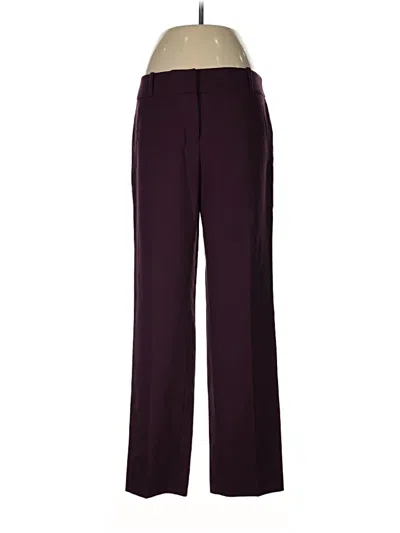 Pre-owned Ann Taylor Loft Dress Pants In Burgundy