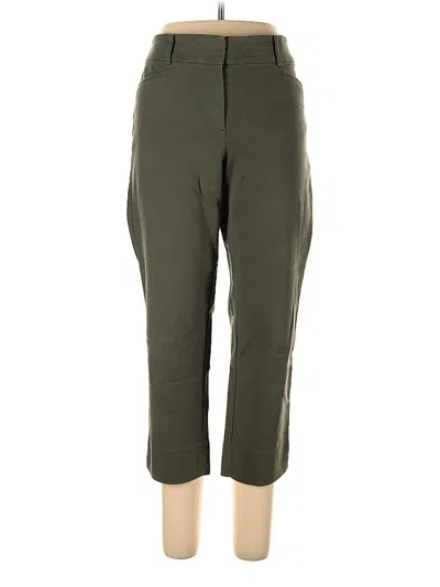 Pre-owned Ann Taylor Loft Dress Pants In Green