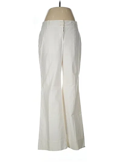 Pre-owned Ann Taylor Loft Dress Pants In Ivory