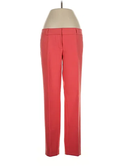 Pre-owned Ann Taylor Loft Dress Pants In Red