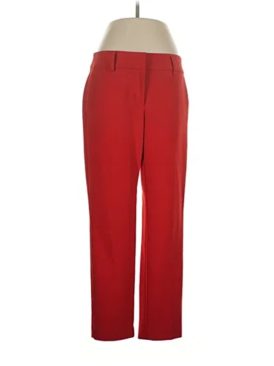 Pre-owned Ann Taylor Loft Dress Pants In Red