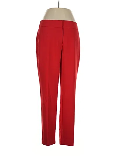 Pre-owned Ann Taylor Loft Dress Pants In Red
